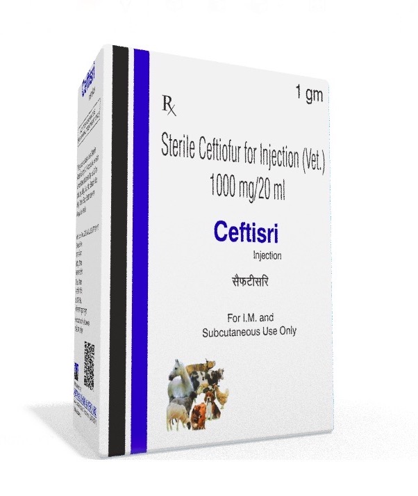Veterinary Ceftiofur Sodium 1 gm Injection