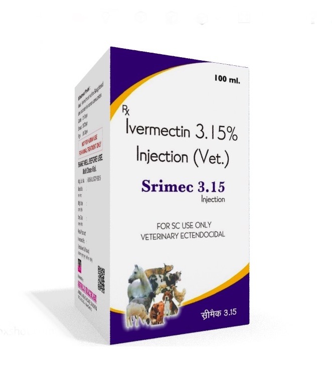 Veterinary Ivermectin 31.5 mg/ml 100 ml Injection