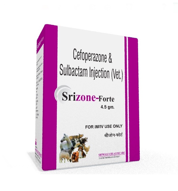 Veterinary Cefoperazone Sulbactam 4.5 gm Injection