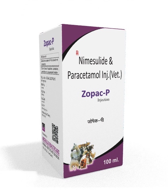 Veterinary Nimesulide & Paracetamol 100 ml Injection
